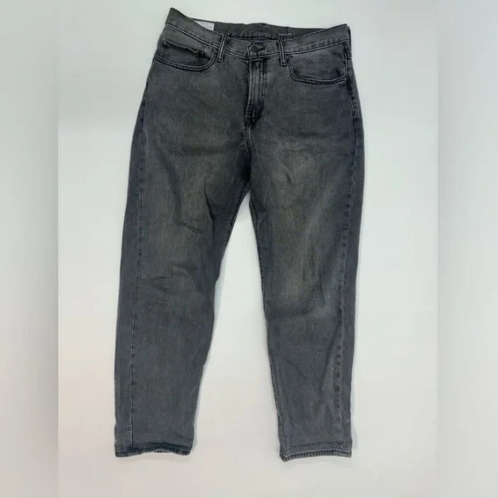 GAP Flex Relaxed Taper Jeans 34x32 with Washwell - Black Wash Classic Comfort